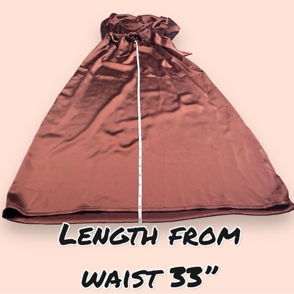 💥HP💥NWT Vernacular Boatneck Line Drop Waist Maxi Dress in Bronze. Size Small - Picture 7 of 14